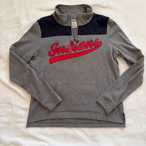 PINK Victoria's Secret Gray Cleveland Indians 1/4 Zip